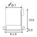 Светильник SLV DOLIX OUT SQUARE GU10 IP44